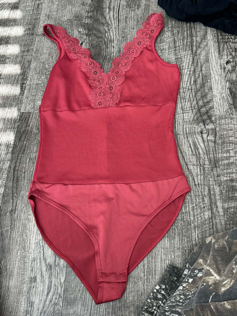 H&M Lace-Trim Bodysuit